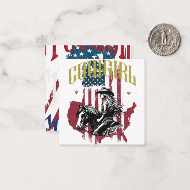 COWGIRL USA CARD (Front/Back In Situ)