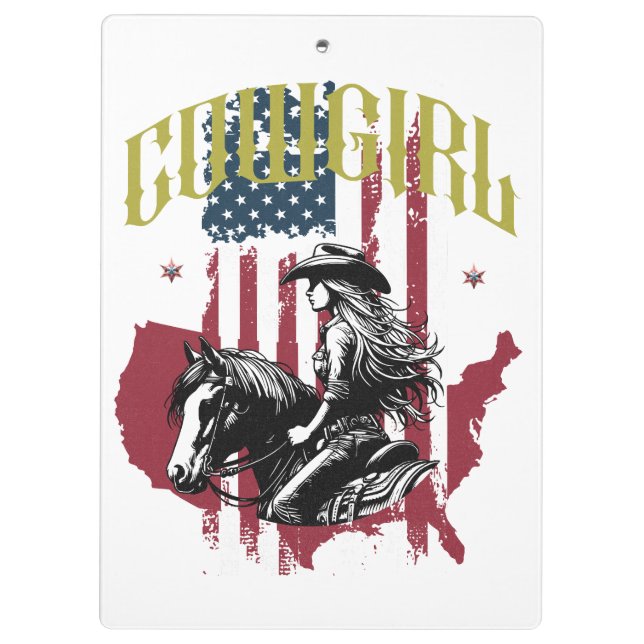 COWGIRL USA CLIPBOARD (Back)