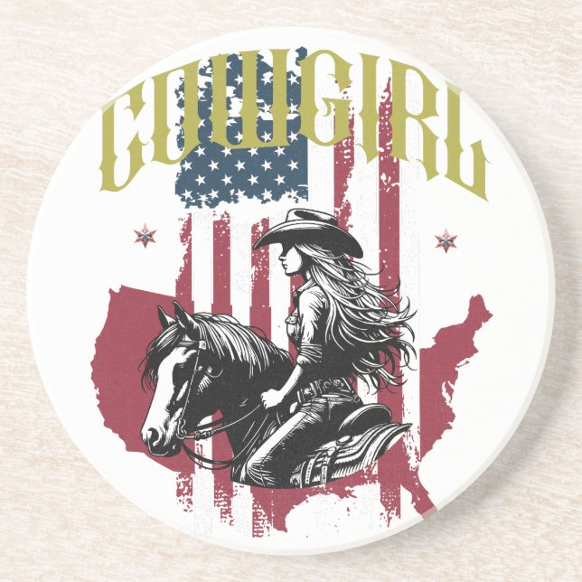 COWGIRL USA COASTER (Front)