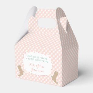 Cowgirl Vaquera peach floral cowboy boots antlers Favour Box