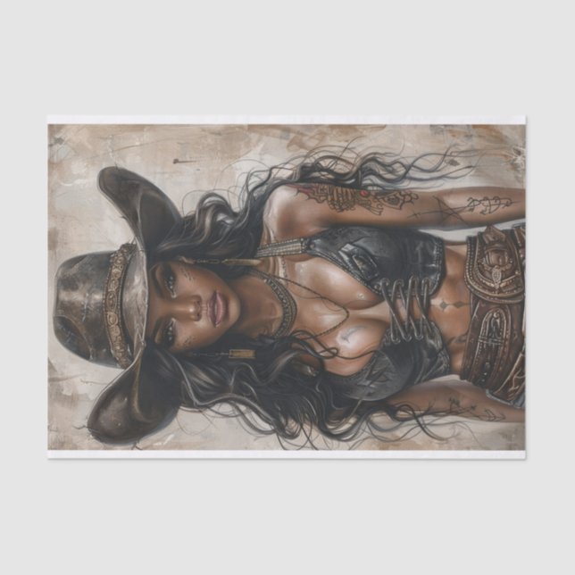 Cowgirl Vibes26 Tissue Paper (Front)