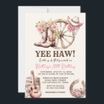 Cowgirl Western Birthday 21st, 30th, 40th Invitation<br><div class="desc">Cowgirl Boot Floral Western Invitation.
Rustic 21st,  30th,  or 40th Western Cowgirl Birthday.</div>
