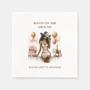 Cowgirl Western Bridal Shower Napkins