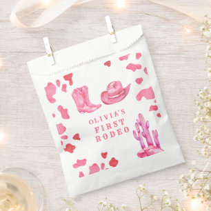 Cowgirl Western First Rodeo Birthday Party  Favour Bags