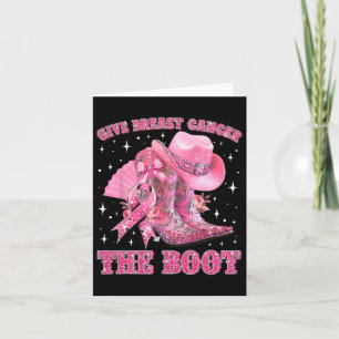 Cowgirl Western Give Breast Cancer The Boot Pink R Card