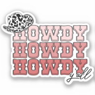 Cowgirl western hat Howdy Y'all rodeo