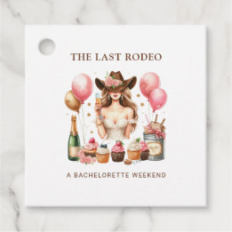 Cowgirl Western Rodeo Bachelorette Bridal Shower Favour Tags