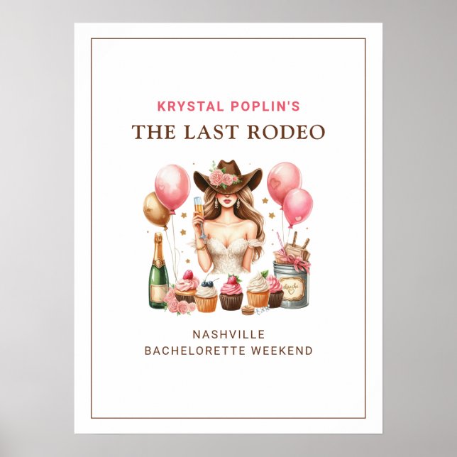 Cowgirl Western Rodeo Poster (Front)