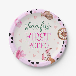 Cowgirl Wild West Rodeo Birthday Party Paper Plate