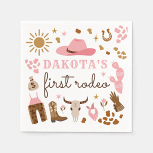 Cowgirl Wild West Rodeo Ranch Birthday Party Decor Napkin