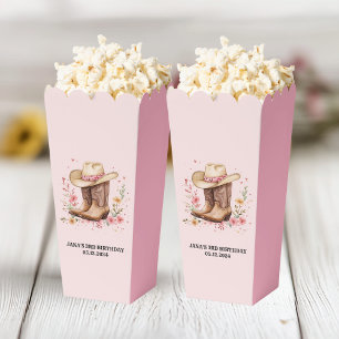 Cowgirl Wildflowers Bash Birthday   Pink Western  Favour Box
