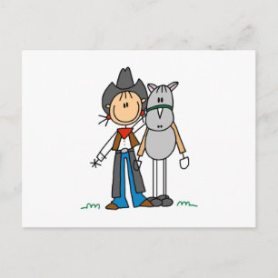 Cowgirl With Horse T-shirts and Gifts Postcard