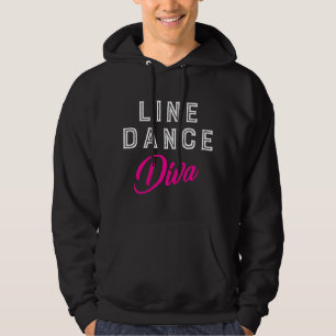 Cowgirl Women Girls Gift Line Dance Diva Line Danc Hoodie