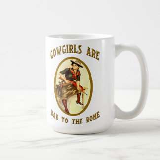 "Cowgirls Are Bad To The Bone" Western Coffee  Mug