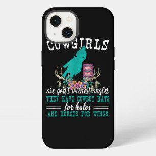 Cowgirls Are Gods Wildest Angels Horse Barrel Raci iPhone 13 Case