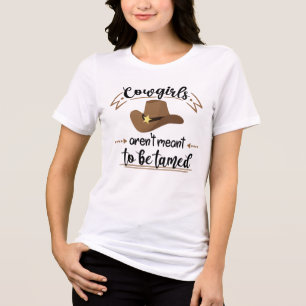 Cowgirls Aren't Meant To Be Tamed Tri-Blend Shirt