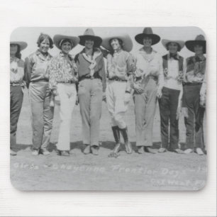 Cowgirls at Cheyenne Frontier Days, 1929. Mouse Mat