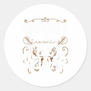 Cowgirls Don't Cry They Reload  Classic Round Sticker