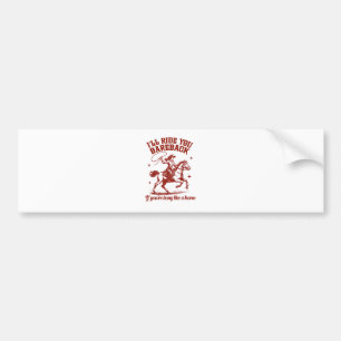Cowgirls Western Wild West  Bumper Sticker