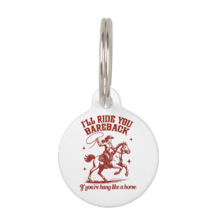 Cowgirls Western Wild West Pet Tag
