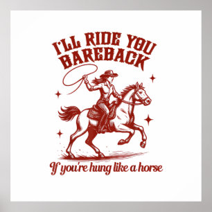 Cowgirls Western Wild West Poster
