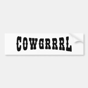 COWGRRRL BUMPER STICKER