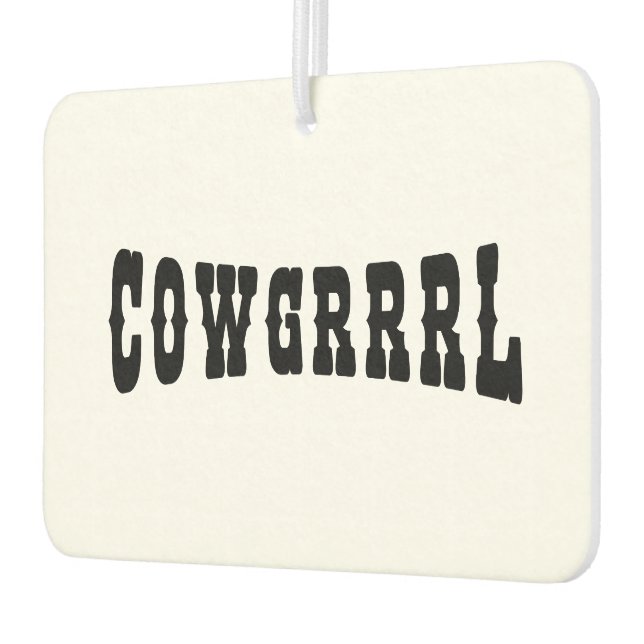 COWGRRRL CAR AIR FRESHENER (Left)