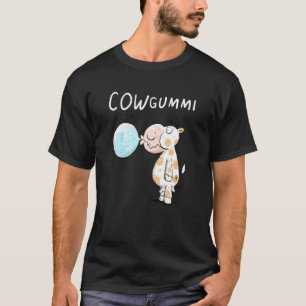 Cowgummi Cow I Chewing Gum Word Game Fun Animal Mo T-Shirt