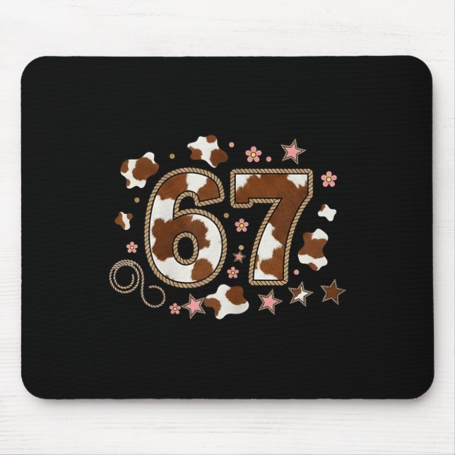 Cowhide 67 Design  Mouse Mat (Front)