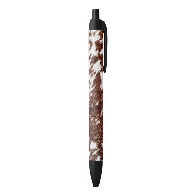 Cowhide Black Ink Pen (Bottom (Vertical))