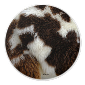 Cowhide Ceramic Knob