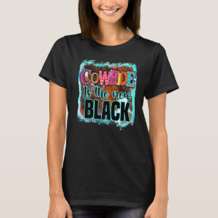 Cowhide Cow Country Cows Livestock Turquoise T-Shirt
