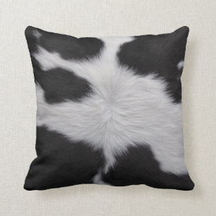 Cowhide Decorative Throw Cushions Zazzle Uk