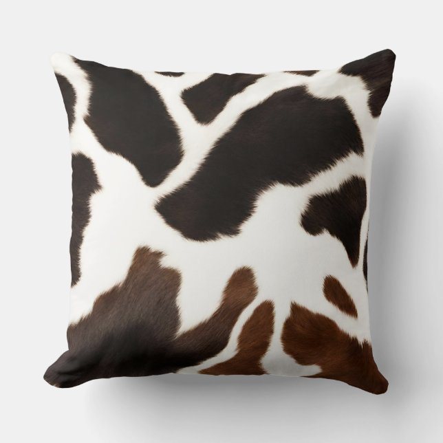 Cowhide Farmhouse Decor Cushion (Front)