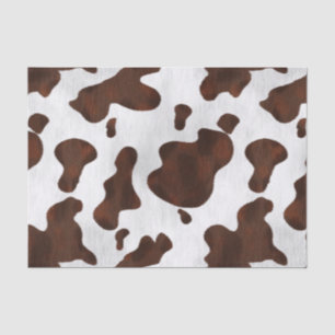 Cowhide Faux Hair Western Leather Spotted Pattern Tissue Paper