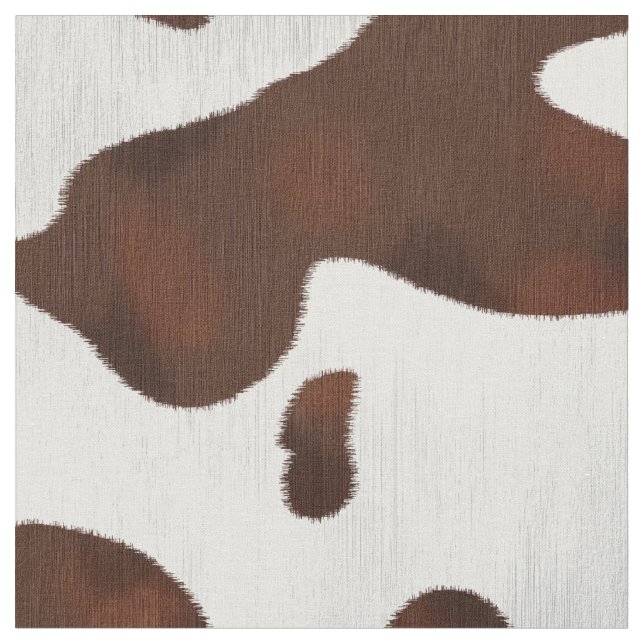 Cowhide Faux Western Leather Spotted Fabric (Close Up)