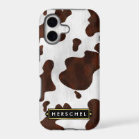 Cowhide Faux Western Leather Spotted Personalised
