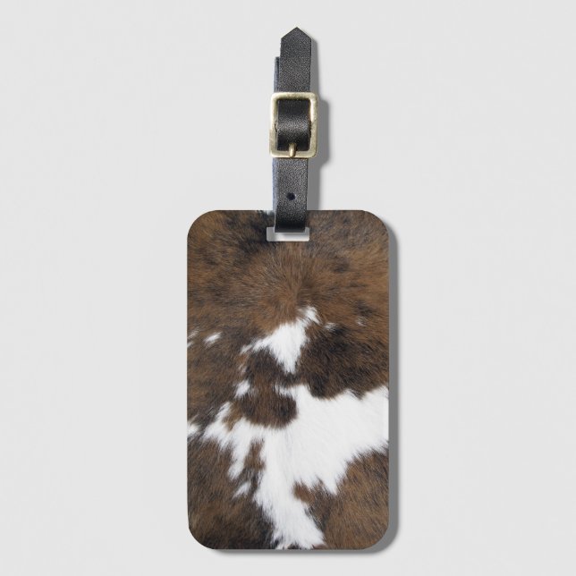 Cowhide Luggage Tag (Front Vertical)