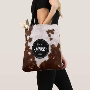 COWHIDE TOTE BAG