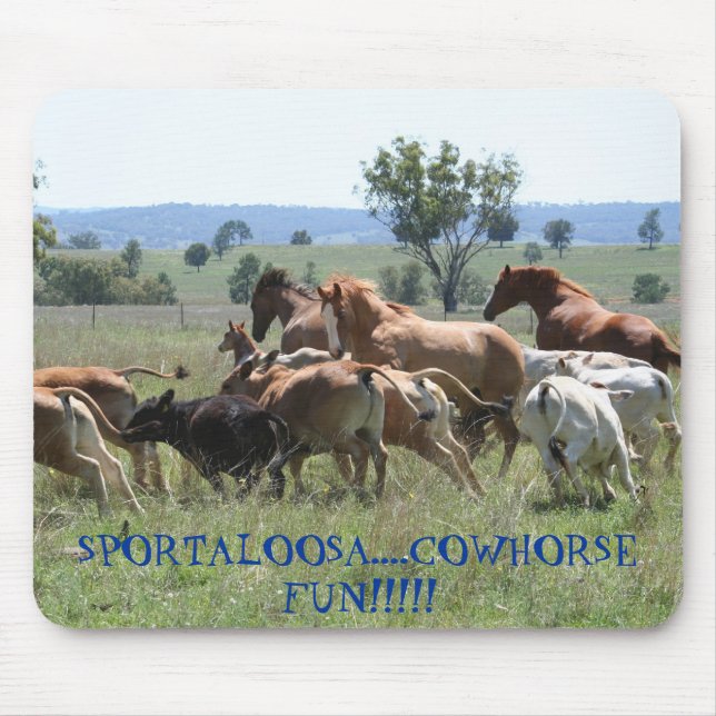 Cowhorse Fun Mouse Mat (Front)