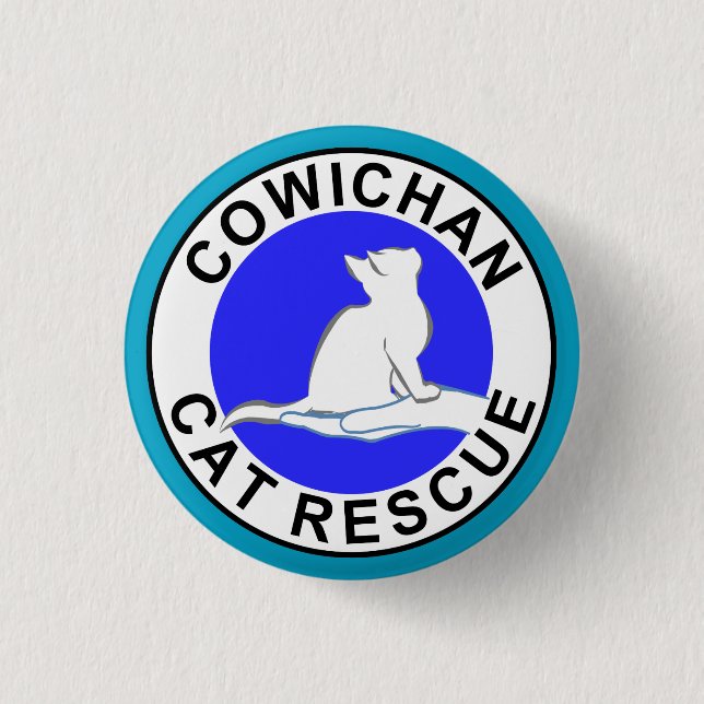 Cowichan Cat Rescue logo 3 Cm Round Badge (Front)