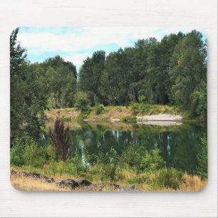 Cowlitz River, Castle Rock, Washington Mouse Mat