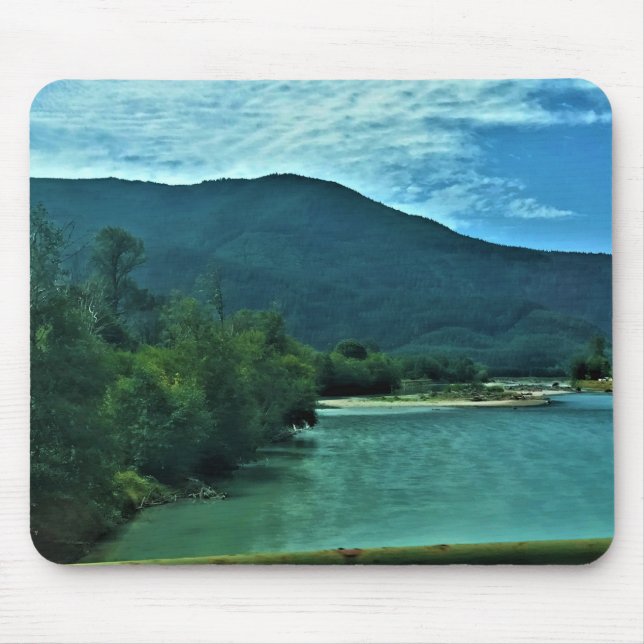 Cowlitz River, Randle, Washington Mouse Mat (Front)