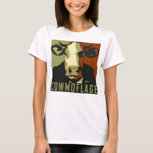 Cowmoflage Fun Pop Art Inspired Cow Tshirt