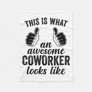 Coworker Birthday Employee Farewell Goodbye Going  Fleece Blanket