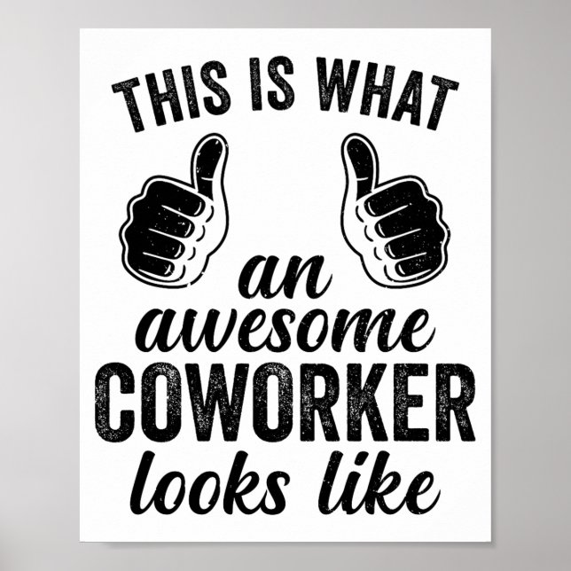 Coworker Birthday Employee Farewell Goodbye Going  Poster (Front)