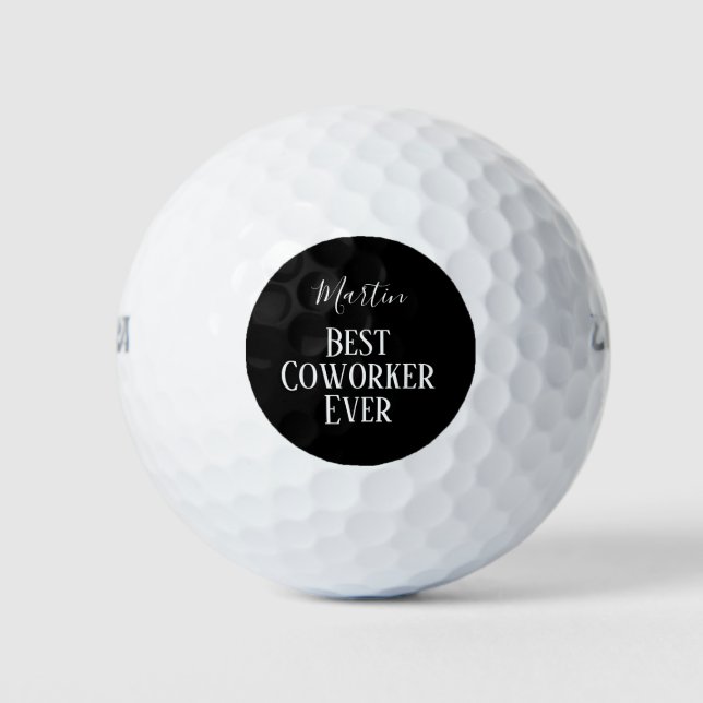 Coworker Boss Leaving ADD Funny Quote, Custom Golf Balls (Front)