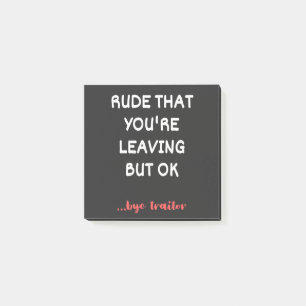 Coworker Coffee Mug - Rude That You're Leaving Post-it Notes