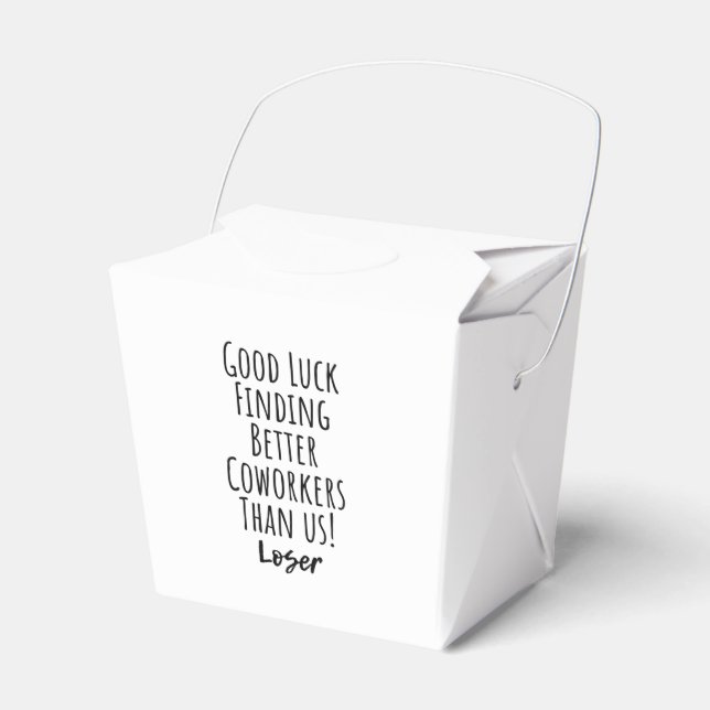 coworker, colleague, farewell, good luck T-Shirt K Favour Box (Front Side)
