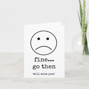 Coworker, Employee, Staff, Leaving, Will Miss You Card